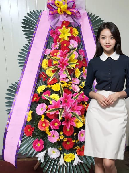 벨라루체웨딩홀 3단화환 기본형